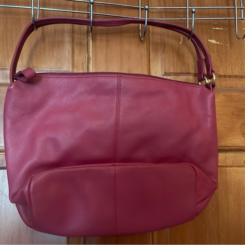 Pink Leather Purse - Picture 2 of 3